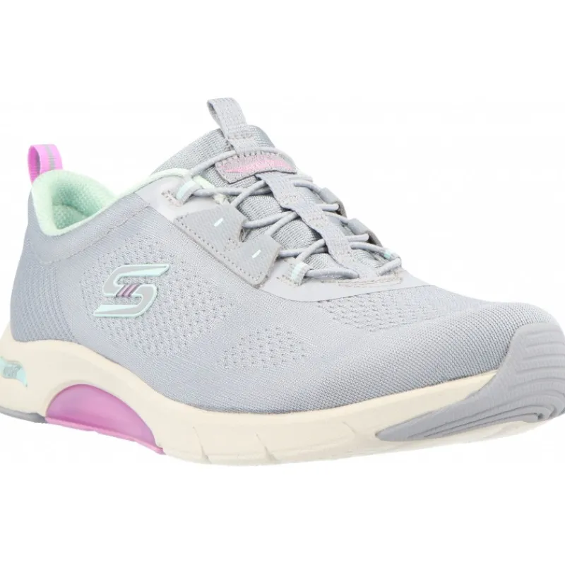 Skechers Arch Fit Mellow Low Grey/Aqua*Femme Baskets