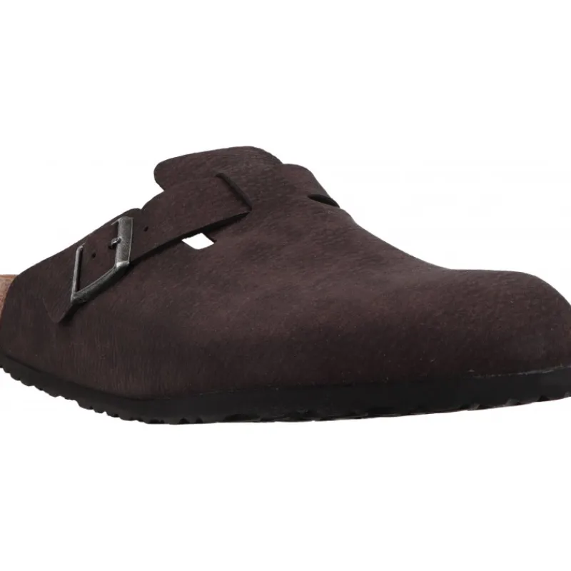 Birkenstock Boston Black Syntetik*Homme Chaussons | Sandales