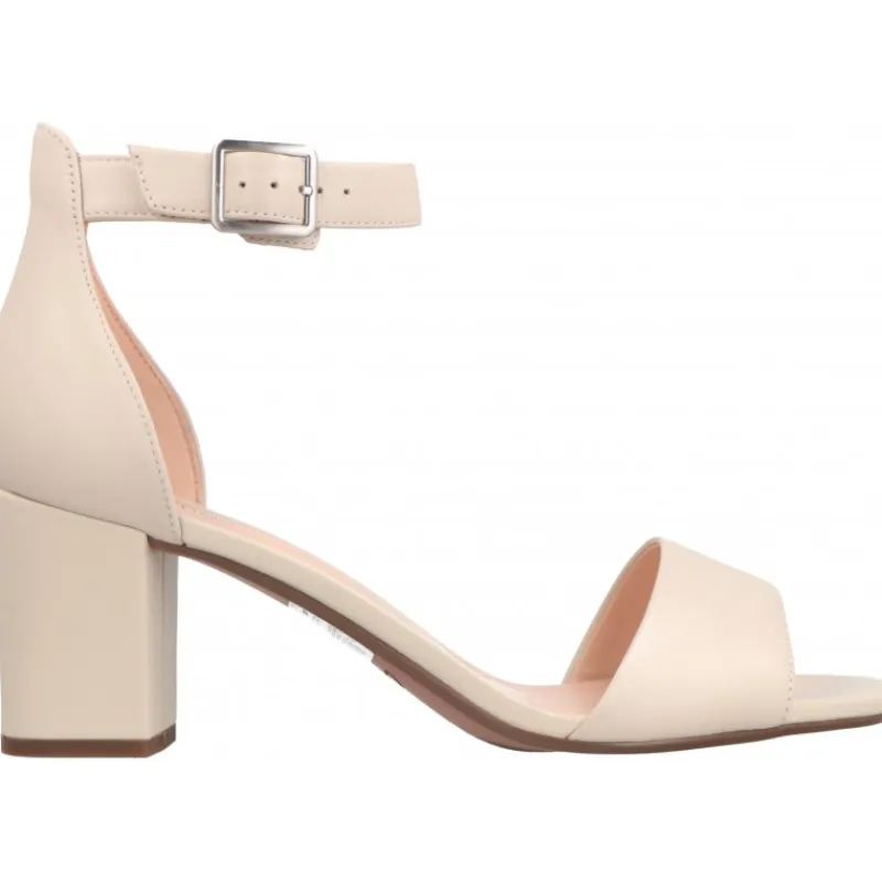 Clarks Deva Mae Ivory Leather*Femme Sandales | Talons