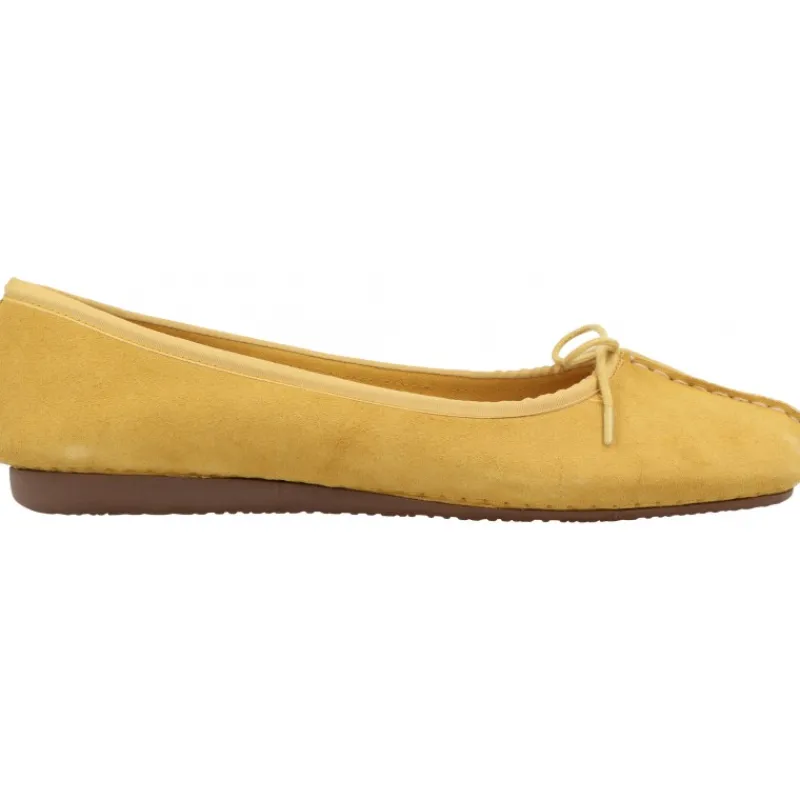 Clarks Freckle Ice Yellow*Femme Ballerines