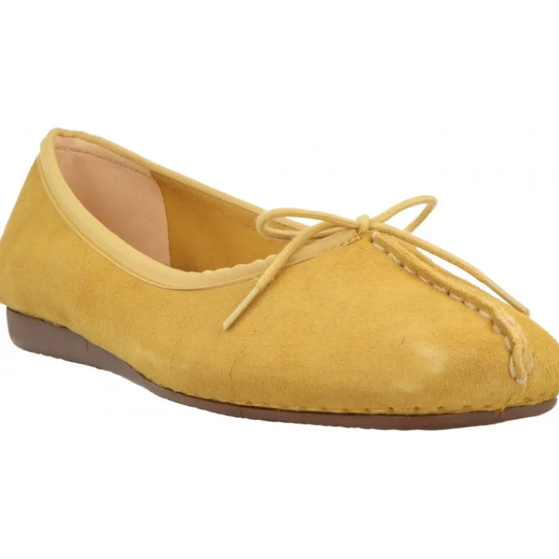 Clarks Freckle Ice Yellow*Femme Ballerines