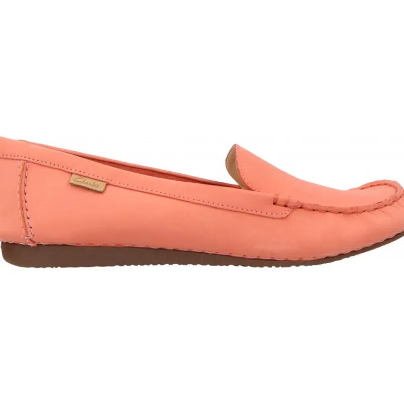 Clarks Freckle Walk Peach Nubuck*Femme Mocassins