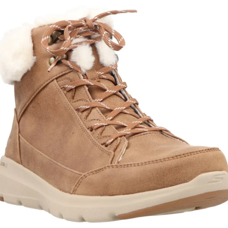 Skechers Glacial Ultra Cozyly Castaño*Femme Bottines