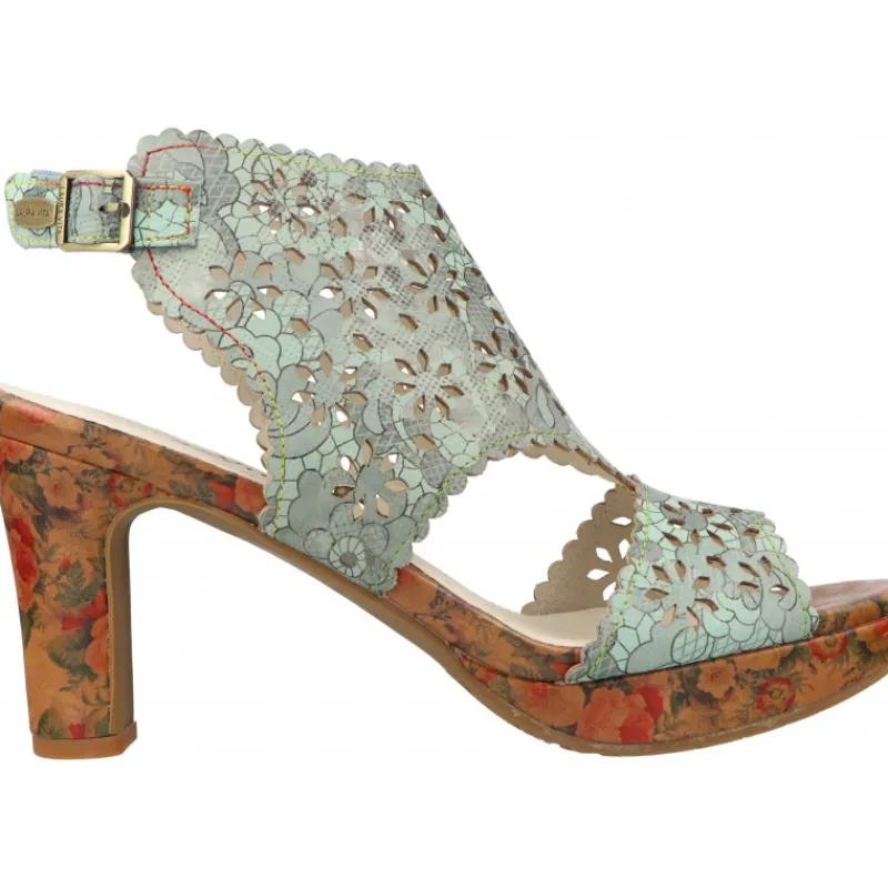 Laura Vita Hicao 0423 Vert*Femme Sandales | Talons