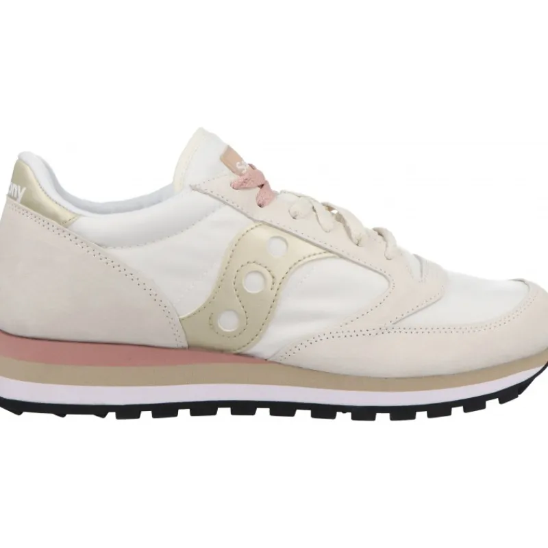 Saucony Jazz Triple Light Gray/Gold*Femme Sneakers