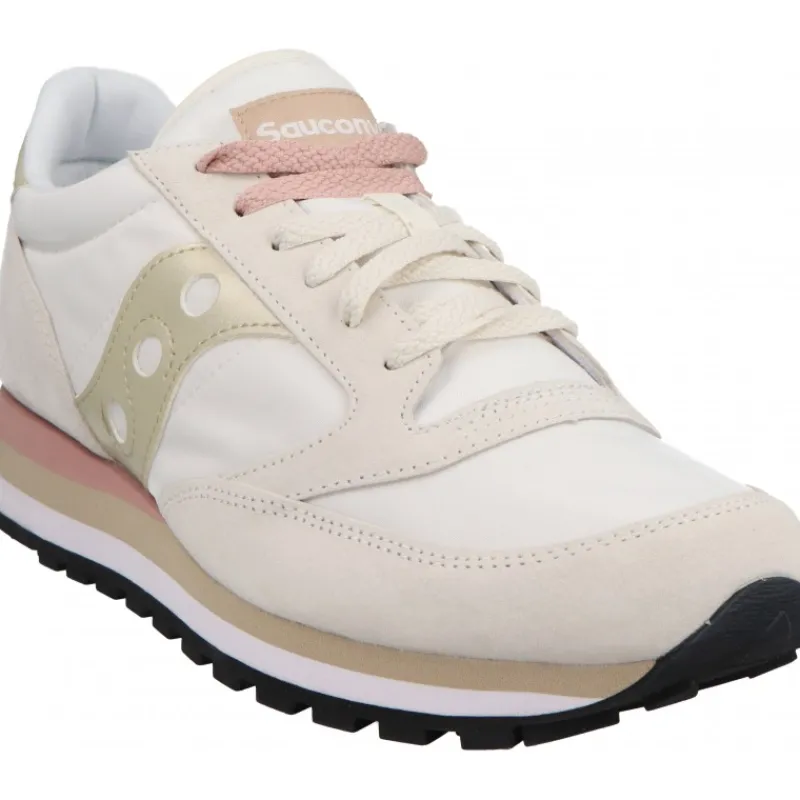 Saucony Jazz Triple Light Gray/Gold*Femme Sneakers