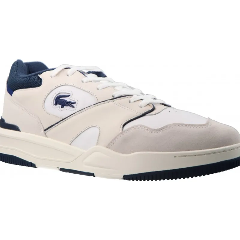 Lacoste Lineshot Leather Wht/Nvy*Homme Sneakers | Casual