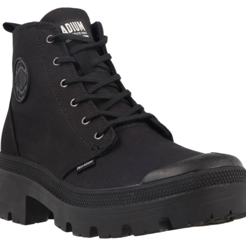 Palladium Pallabase Twill Black*Femme Bottines