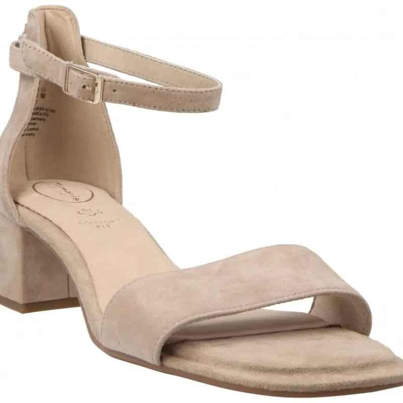 Tamaris Comfort Paris Beige Suede*Femme Sandales