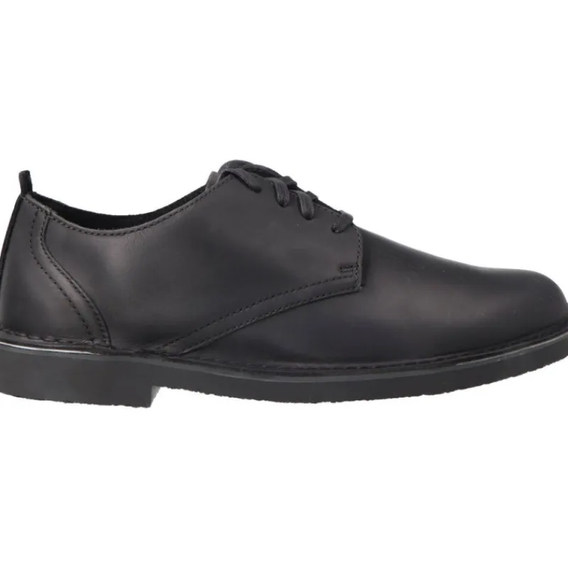 Clarks Shepton Low Black Leather*Homme Classique