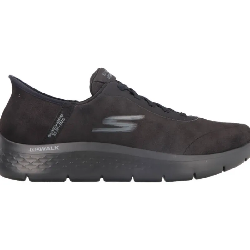 Skechers Slip Ins Go Walk Flex Smooth Motion Black*Homme Baskets