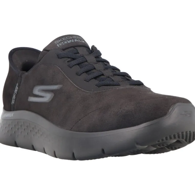 Skechers Slip Ins Go Walk Flex Smooth Motion Black*Homme Baskets