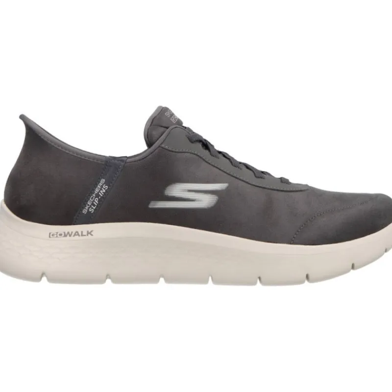 Skechers Slip Ins Go Walk Flex Smooth Motion Grey*Homme Baskets