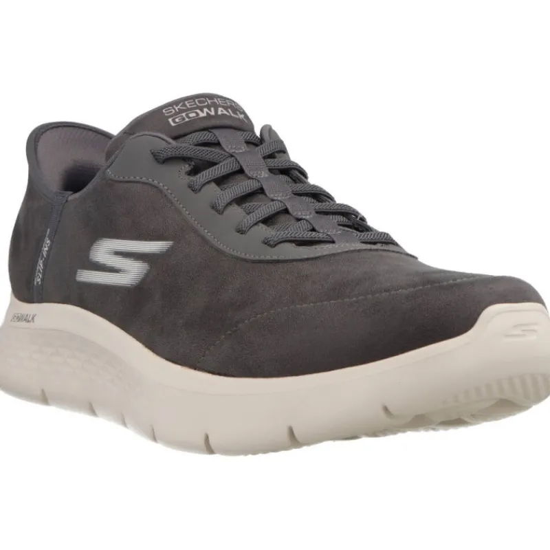 Skechers Slip Ins Go Walk Flex Smooth Motion Grey*Homme Baskets