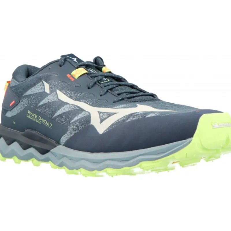 Mizuno Wave Daichi 7 Orion Blue/Misty Blue/Neo Lime*Homme Montagne | Running