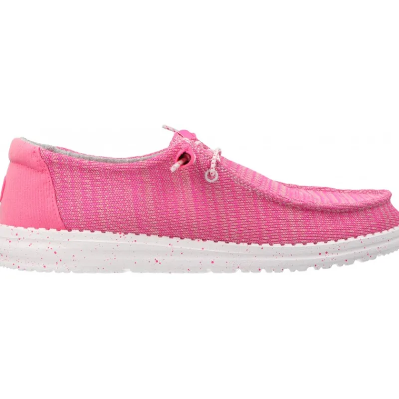 HeyDude Wendy Sport Mesh Bright Pink*Femme Mocassins